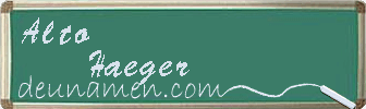 Alto Haeger Visitenkarte